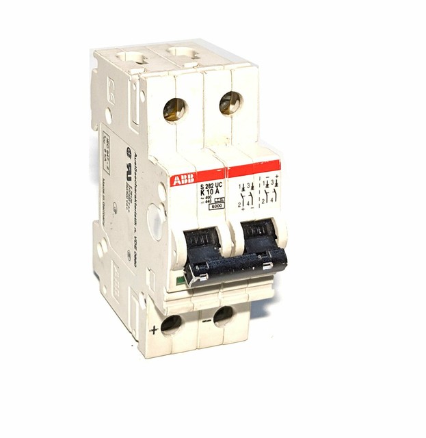 ABB S282UC-K10 2P 10A Circuit Breaker 400 VAC / 440 VDC Din Rail | eBay