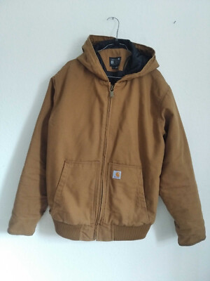 Carhartt - Workwear Jacket - brown, Größe L, Loose fit washed duck