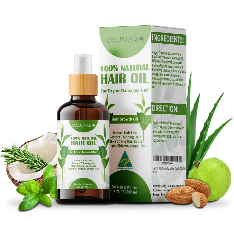 100% Natural Hair Growth Oil | Rosemary Hair Growth Oil | Hair Strengthening Oil - image 3 of 4