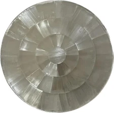 Selenite Stone Coffee & End Table Handmade Sunburst Pattern Crystal Gemstone Art