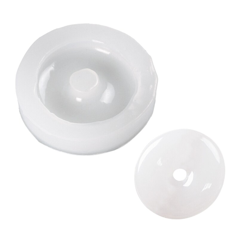 Round Car Pendant Mold for Resin Jewelry Making with Peace Buckle Design