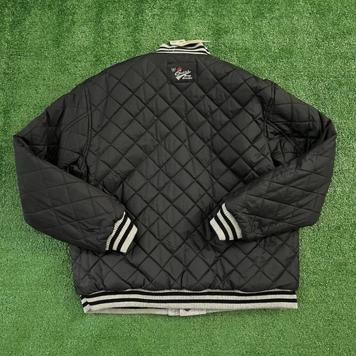 Guess Jeans Varsity Letterman Vintage Wool Flight Reversible Bomber Jacket NWT - Picture 4 of 14