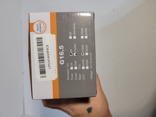 G16.5 Edison bulb LED 4w Frosted 2700k light - Picture 3 of 8