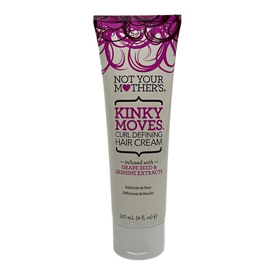 Not Your Mother's Kinky Moves Curl Defining Hair Cream Grape Seed Jasmine 4 oz