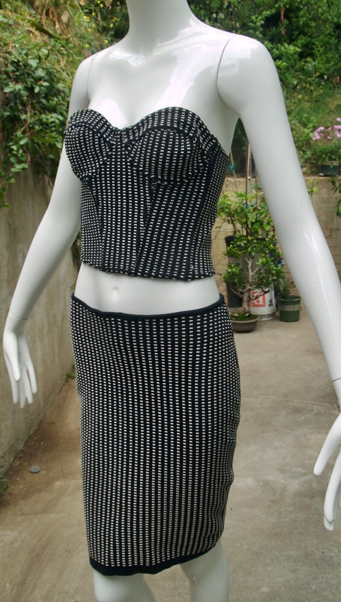 ALAIA／希少 Azzedine Alaiaパンツ 90's vintage Vintage 90's AZZEDINE ALAIA Striped Leggings / SS 1992