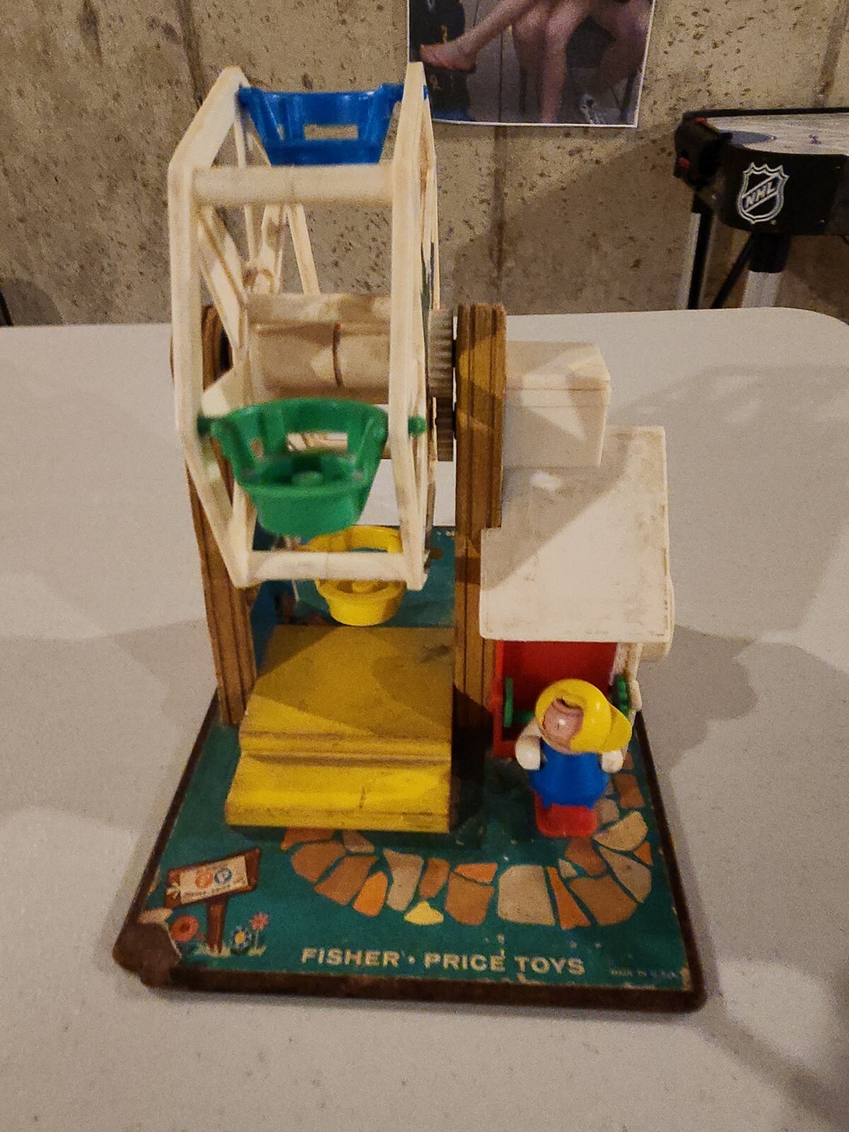 Vintage 969 Fisher Price Little People Music Box Ferris Wheel 1966 eBay