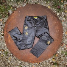 Vintage Low Rise Leather Pants