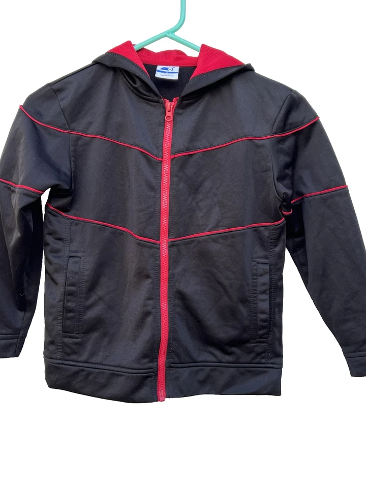 Sudadera con Capucha Starter Niños Jóvenes Ropa Activa Negra Cremallera Completa Talla S (6-7) Mangas Largas’s Foto 2 de 4