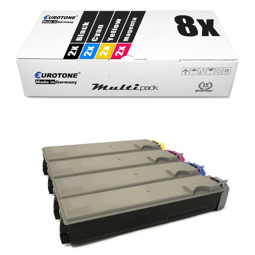 8x Eurotone ECO Patrone f�r Kyocera f�-C-5020-DTN f�-C-5020-DN f�-C-5025-N - 第 1/3 張圖片