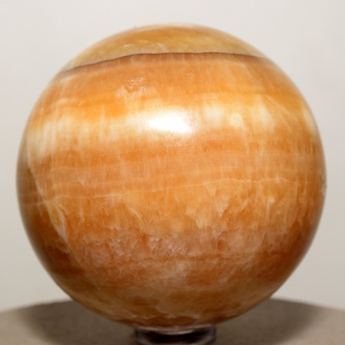 2.3" Yellow Fluorite / Aragonite Sphere Natural Gemstone Crystal Mineral - Peru - Picture 2 of 4
