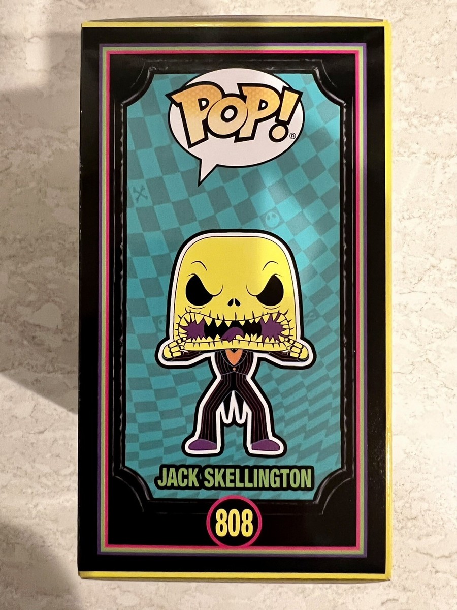 FUNKO POP! DISNEY #808 JACK SKELLINGTON SCARY FACE BLACKLIGHT