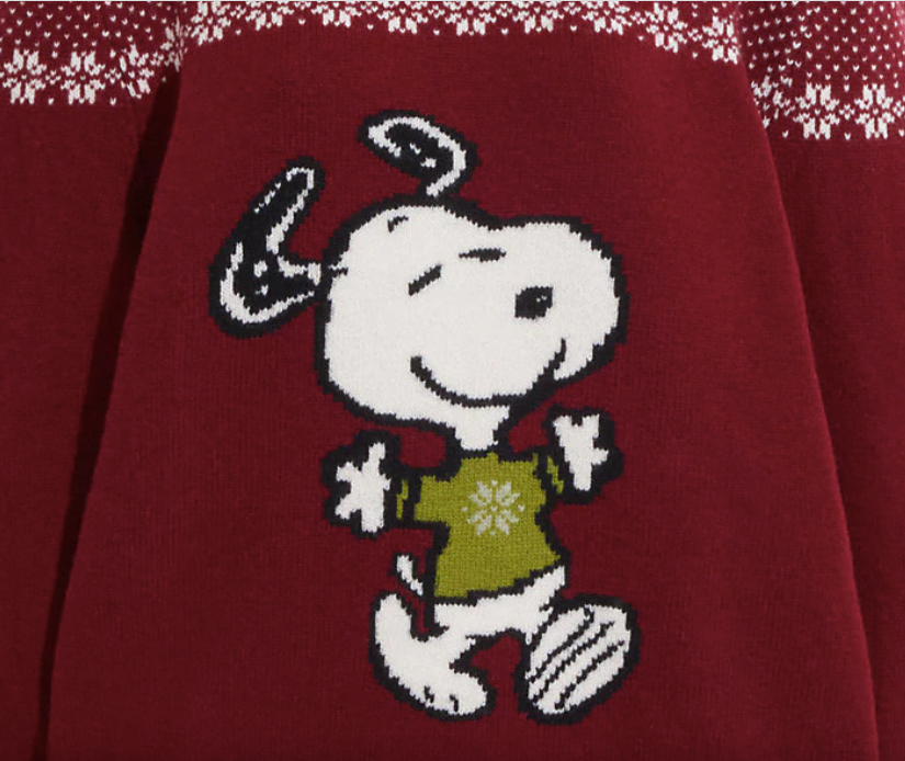 NEW Coach X Peanuts Snoopy Mens Sweater XL for Fun Holidays
