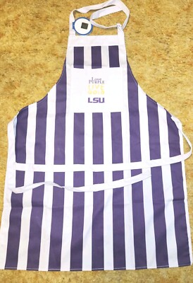LSU Love Purple Live Gold Apron - NOS | eBay