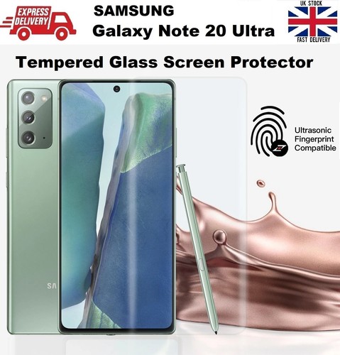 Full Glue Curved Fingerprint Compatible Tempered Glass for Samsung Note 20 Ultra - 第 1/12 張圖片