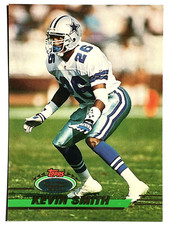 KEVIN SMITH Dallas Cowboys 1993 Topps Stadium Club Football Card #299