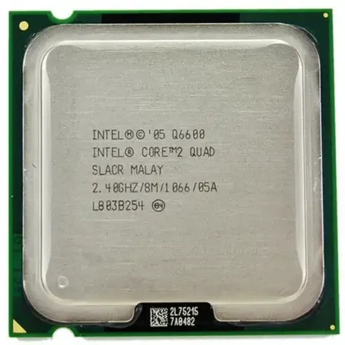 Intel Core 2 Quad Q6600 CPU SLACR 2.4GHz 8MB 1066MHz Socket 775 Processors