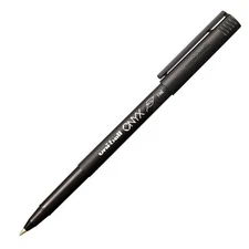 60143 Uni-Ball Onyx Roller Rollerball Pen, Fine 0.7mm, Black Ink, Single Pen