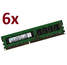 6x 8 GB 48 GB DDR3 ECC RAM UDIMM 1600 MHz per Fujitsu Siemens Celsius M470 (D2778)