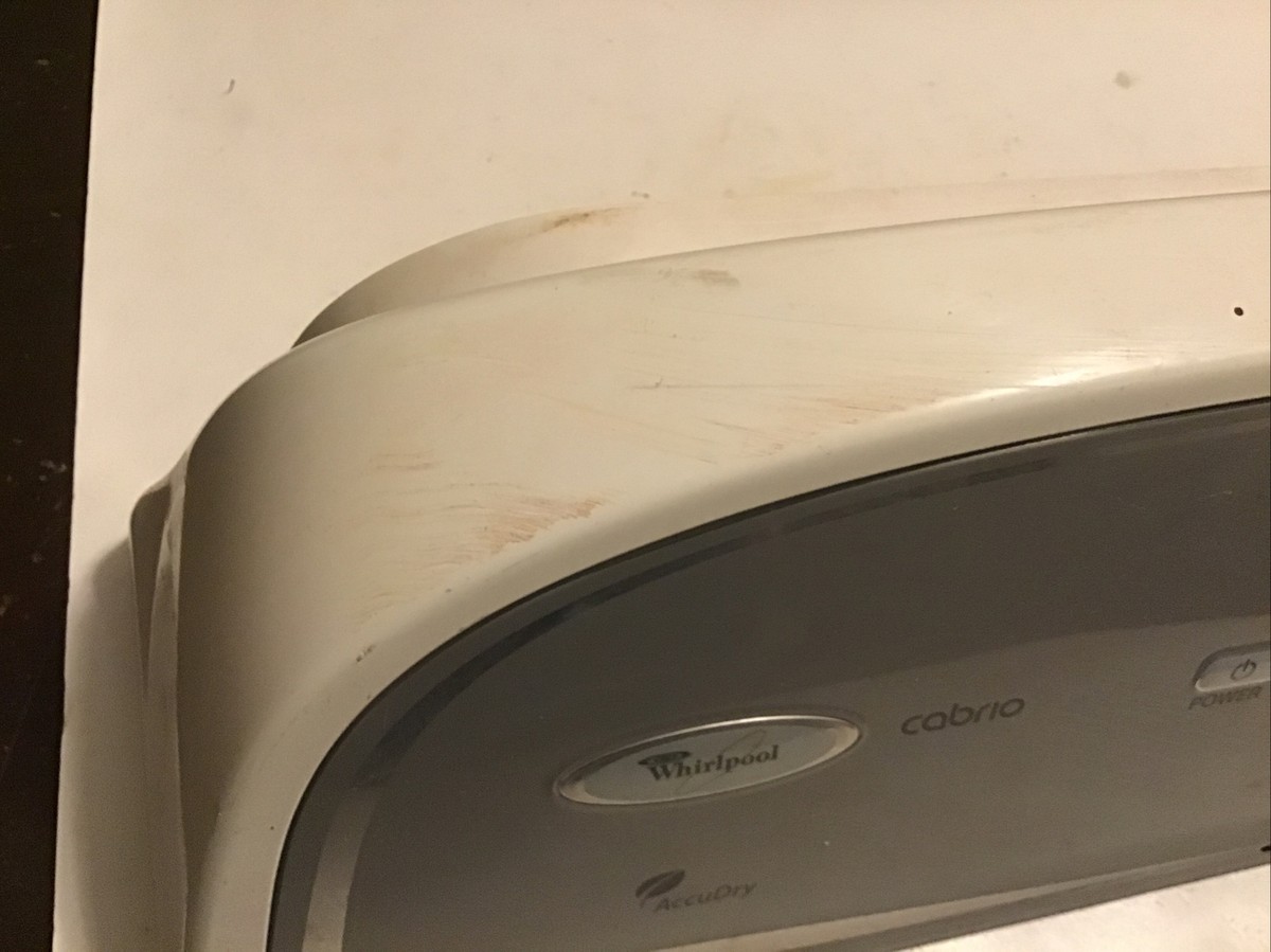 WHIRLPOOL CABRIO DRYER CONTROL PANEL W/O BOARD PART# W10279095