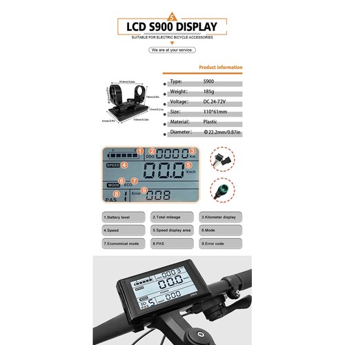 Electric Bike 48V 72V 100A Sine Wave Three Mode Controller with LCD Display Kit - Picture 10 of 26