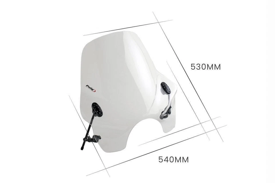 Pare-Brise Puig Touring 1 Transparent Pour Honda CBF 500 2004 - 2007 - Photo 4/4