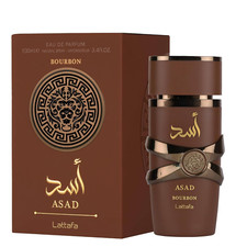 Asad Bourbon By Lattafa Perfume for Unisex EDP 3.3 / 3.4 Oz New in Box