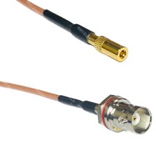RG316 SSMB Female to BNC FEMALE SM BULKHEAD RF Cable Rapid-SHIP LOT