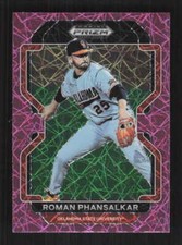 Roman Phansalkar 2022 Panini Prizm Draft Picks Neon Pink Velocity #PDP208