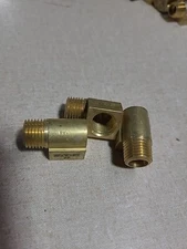 BRASS 90 DEGREE 1/4" STREET PIPE ELBOW FITTING SET OF (3) MARINE BOAT