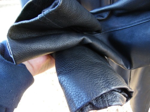LIZ BAKER ESSENTIALS Women’s Black Genuine Leather Jacket. Large Tall, Very nice - Picture 6 of 12