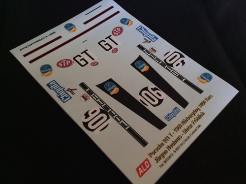 Decals Porsche 911 1:24 Nürburgring 1969 pour personnaliser vos maquettes
