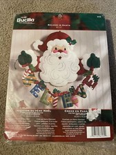 Bucilla BELIEVE IN SANTA Felt Christmas Wall Hanging Kit 86189 RARE