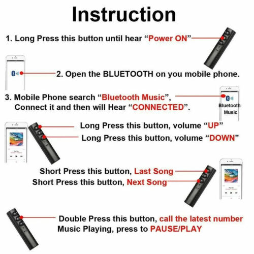 New Wireless Bluetooth Receiver 3.5mm AUX Stereo Music Hands Free Car Adapter - Picture 6 of 13