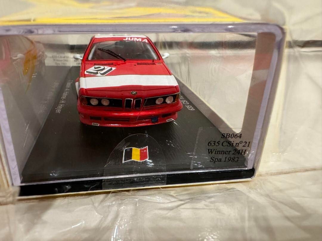 1/43 Spark BMW 635 CSi #21 Winner 24H Spa 1983 Red w/ Box