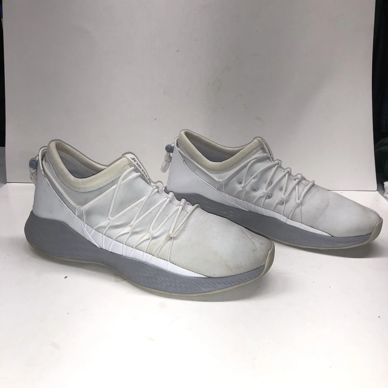 Nike Air Jordan Formula 23 Toggle Wht grigio lupo Huarache retrò 908859 100 S 14