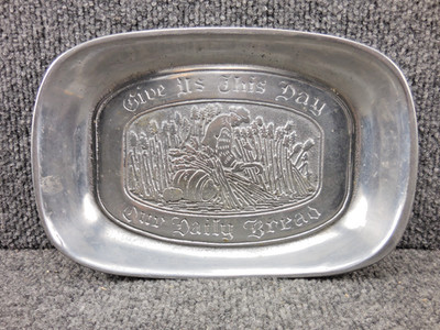 Vintage Give Us This Day Our Daily Bread Dish Tray From The Cantrell Collection