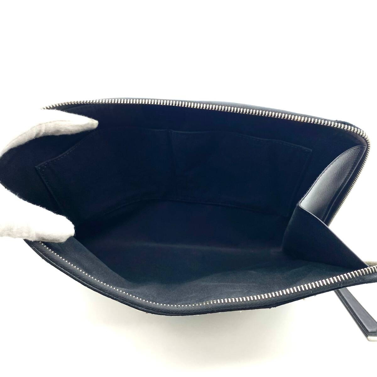 FENDI Monster Python Clutch Bag Black Pattern Used - image 4