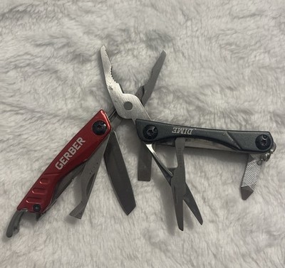Gerber Dime Mini Keychain Butterfly 10-in-1 Multitool / Black in Great Condition