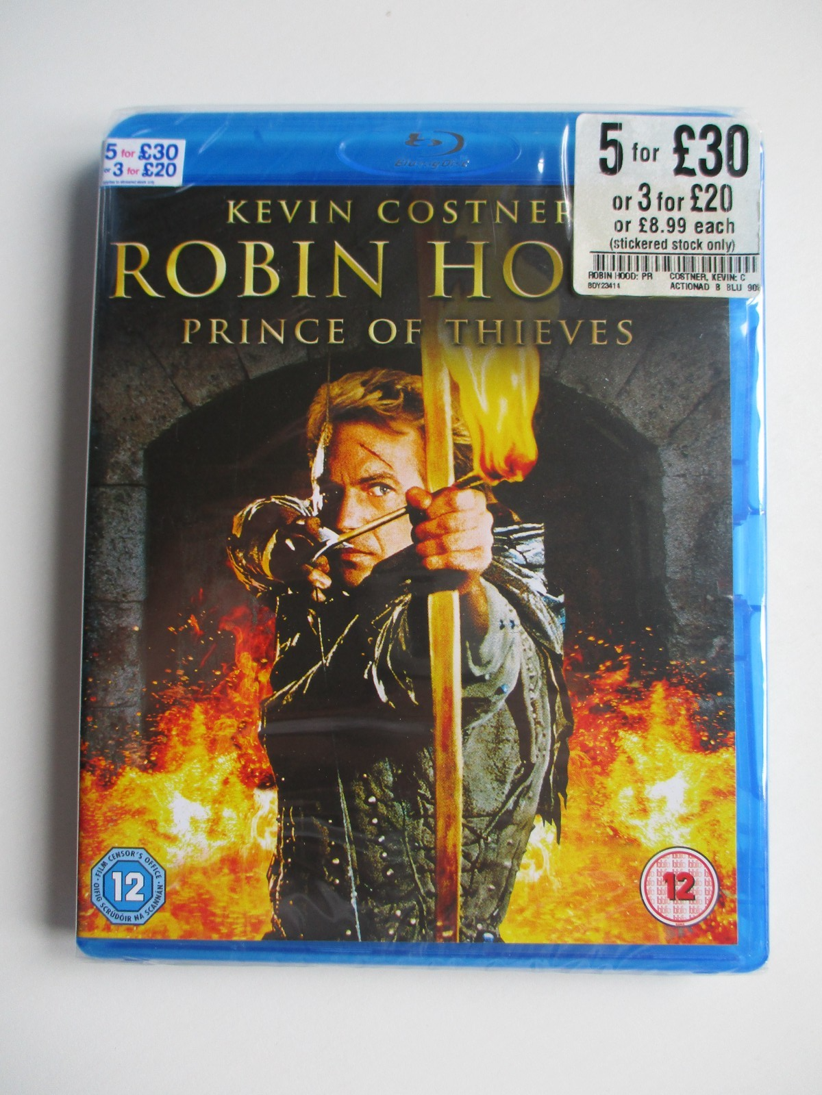 ROBIN HOOD PRINCE OF THIEVES - NEW & SEALED BLU RAY - KEVIN COSTNER