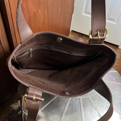 BOLSO DE MANO VINTAGE COACH DE CUERO MARRÓN SOHO LAFAYETTE G5C-4140 - Imagen 9 de 11