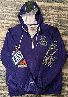 Milwaukee Bucks Mitchell & Ness Hardwood Classics OG 2.0 Anorak Windbreaker - M