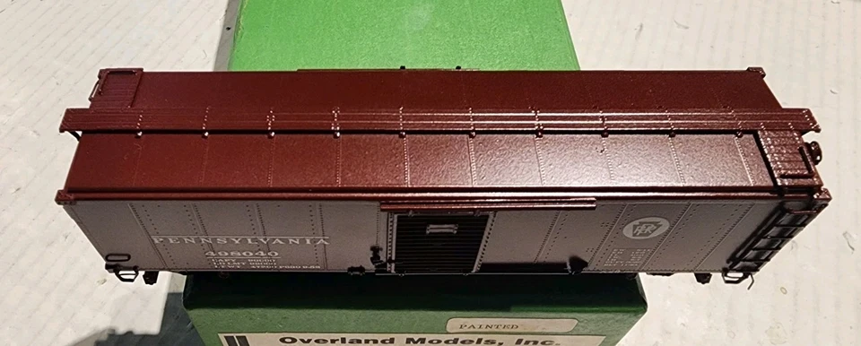 Overland Models HO Scale Brass X-29 Box Car Pennsylvania #498040 - Image 3 of 4