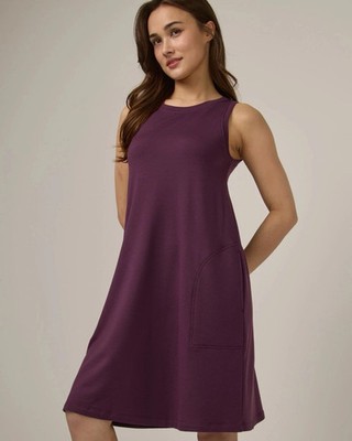 Wool& Sierra Tank Dress Marionberry Size Medium