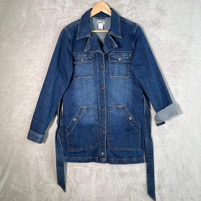 Duluth Trading Jacket Women's Size XS Blue Jean Denim Trench