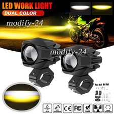 2pcs 3 In Led Spot Lights Auxiliary Headlight Driving Fog Lamps For Motorcycle