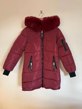 YJSP Women’s Red Puffer Jacket Hooded Coat