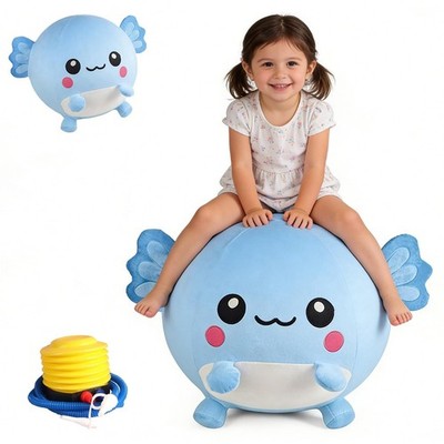Bouncing Balls for , 29in/73cm Axolotl Plush Axolotl Toys for Girls, Inflatab...
