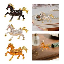 Trinket Box Decorative Collectible Women Gifts Sculpture Metal Jewelry Organizer