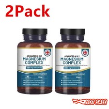 2PACK Magnesium Complex 4 in 1 - 2000mg Per Serving - High Absorption~Supplement 1.30 per thousand milligrams