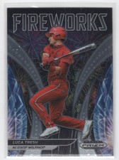 #F-LT 2021 Prizm Draft Picks Fireworks Luca Tresh NC State Wolfpack